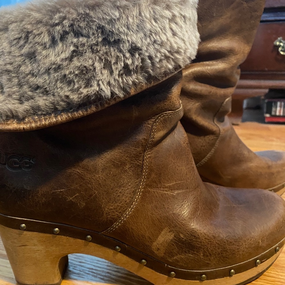 Ugh Shearling Clog Boots